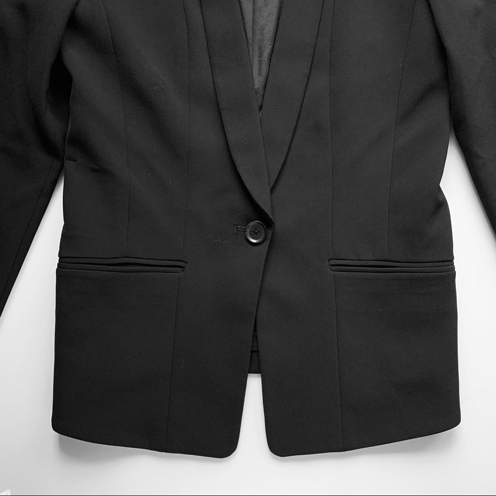 Express Single Breasted Black Blazer - image 7